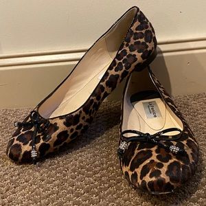 La Fenice Leopard Print Flats